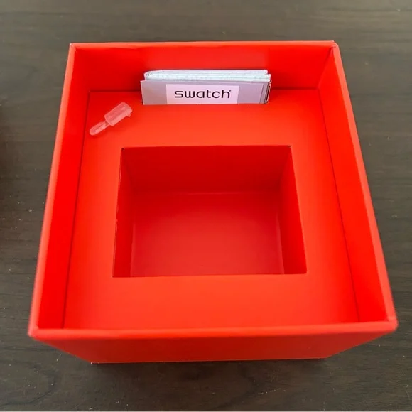 NEW Swatch Year of the Dragon Watch Red Blue Swiss Chinese Dragon in Waves Swiss - Picture 4 of 9